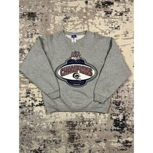 VTG Y2K 2000 St. Louis Rams Super Bowl 34 Champions Crewneck Sweatshirt Size M